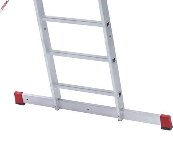 Лестница индустриальная алюминиевая двухсекционная 2x6 ступеней NV5220 Новая высота 5220206