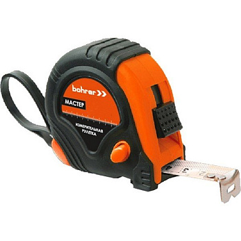 3м х 16мм рулетка 3 фикс., обрезин. корпус Мастер Bohrer 41020316