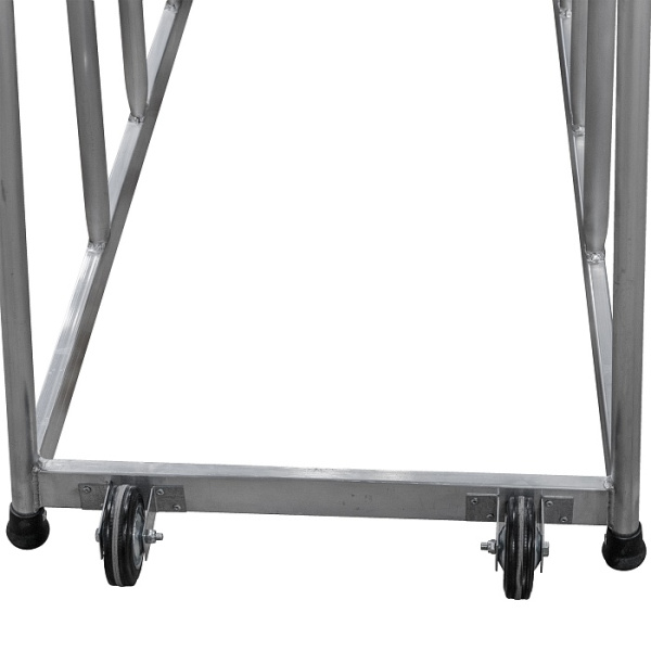 Подставка монтажная профессиональная с 4 широкими ступенями 240 мм и 2 поручнями NV3712 Новая Высота 3712104