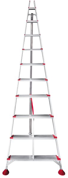 Стремянка алюминиевая садовая 10 ступеней 130 мм NV 3199 Новая высота 3199110