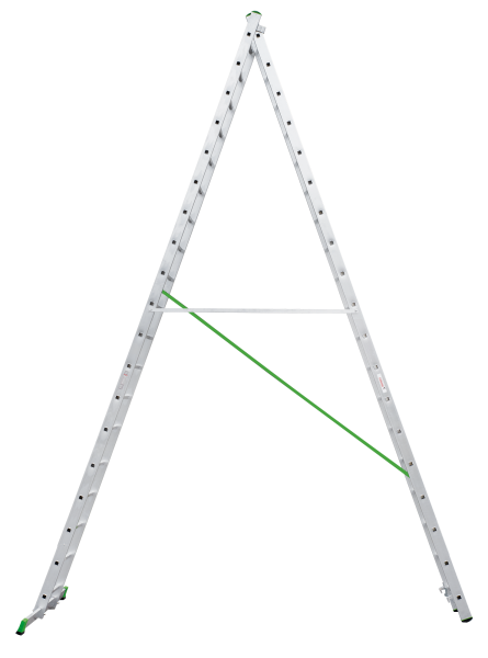 Лестница алюминиевая двухсекционная 2x19 ступеней NV2220 Новая высота 2220219