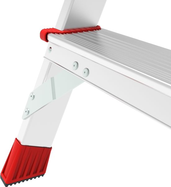 Стремянка профессиональная алюминиевая 10 ступеней площадка 350х260 мм дуга безопасности 800 мм NV3136 Новая высота 3136110