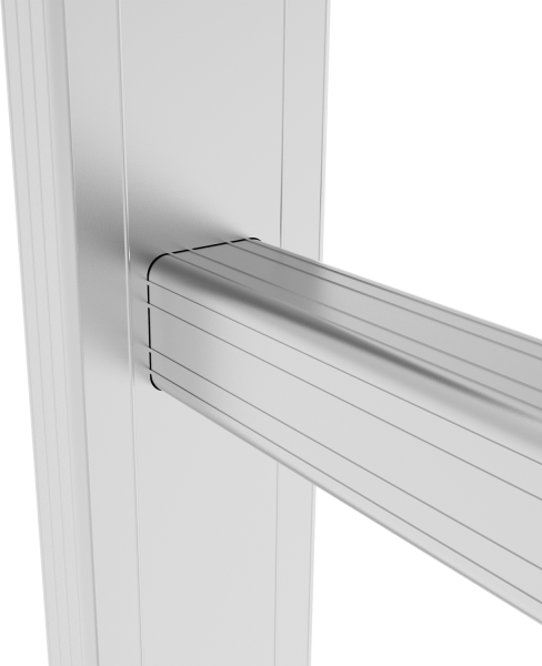 Лестница алюминиевая односекционная 8 ступеней NV 221 Новая высота 2210108