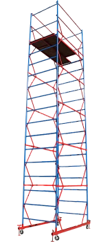 Вышка-тура ВСП стальная 1+5 высота до помоста 6,2 м площадка 1,2x2 м