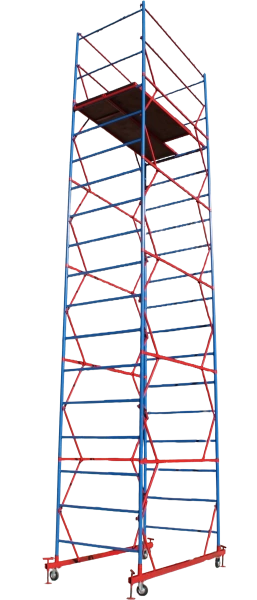 Вышка-тура ВСП стальная 1+5 высота до помоста 6,2 м площадка 1,2x2 м