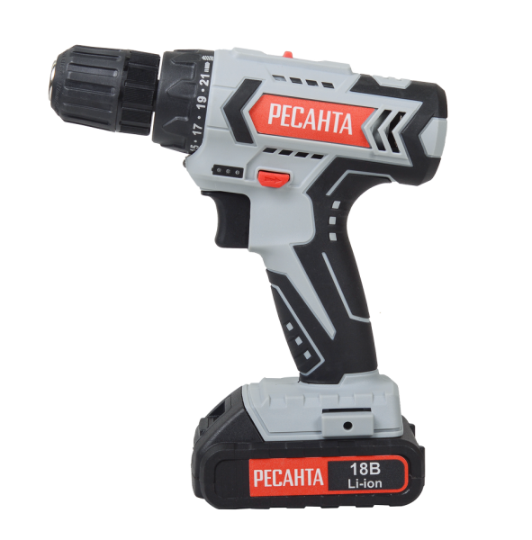 Дрель-шуруповерт аккумуляторная ДА-18-2ЛК Ресанта