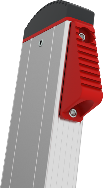 Лестница профессиональная алюминиевая односекционная 14 развальцованных ступеней NV3214 Новая высота 3214114