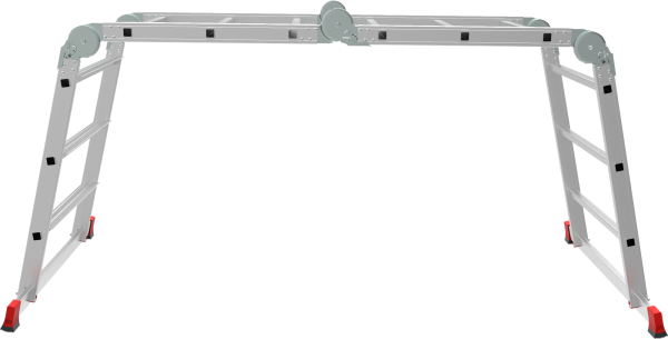 Лестница-трансформер профессиональная 4х3 развальцованных ступеней ширина 800 мм NV3326 Новая высота 3326403