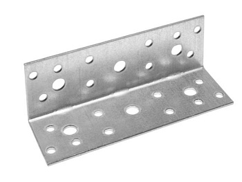 120х40х40 мм Уголок крепежный равносторонний KUR белый цинк (10 шт.)