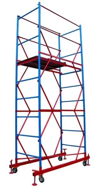 Вышка-тура ВСП стальная 1+2 высота до помоста 2,6 м площадка 0,7x1,6 м