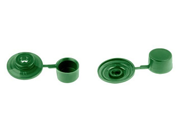 Шайба кровельная с колпачком зеленая (250 шт.)