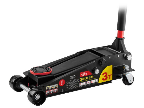 Домкрат подкатной 3т быстрый подъем 130-465мм STARTUL AUTO (ST8013-03) (h min 130мм, h max 465мм, Quick LIFT)