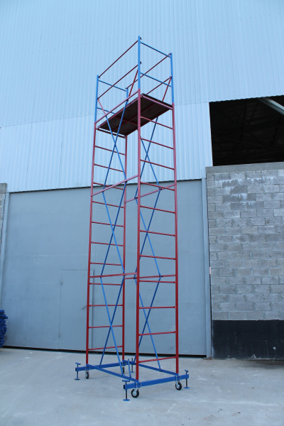 Вышка-тура ВС стальная 1+3 высота до помоста 5,01 м площадка 0,7x1,6 м