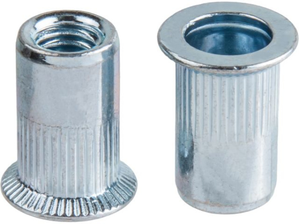 M4 Заклепка резьбовая потай бортик белый цинк (500 шт.)