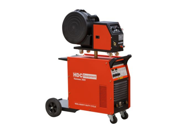 Полуавтомат сварочный HDC Kansas 350 (380В, MIG/FLUX/MMA, евроразъем, синергетич. режим)