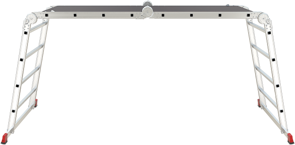 Лестница-трансформер профессиональная 4x4 ступеней с помостом ширина 800 мм NV3333 Новая высота 3333404