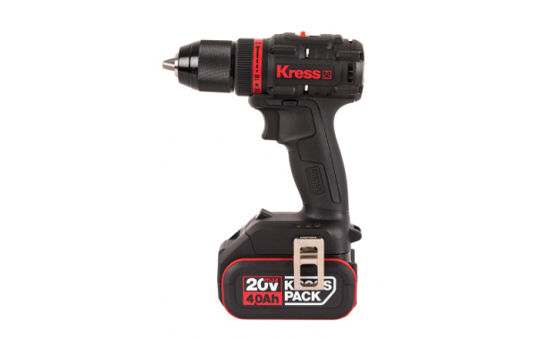 Дрель-шуруповерт аккумуляторная бесщеточная Kress KUA71 20В 60Нм 4Ач х 2 ЗУ 6А кейс
