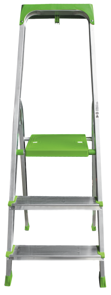 Стремянка алюминиевая 3 ступени с органайзером NV2115 Новая высота 2115103