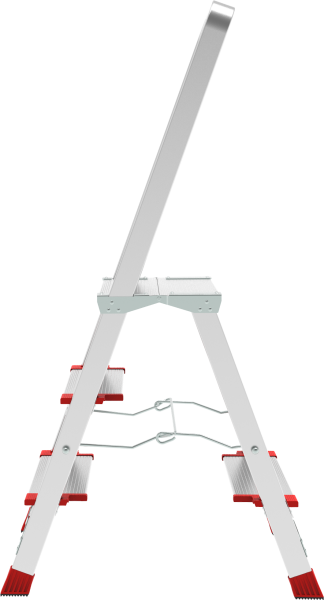 Стремянка профессиональная алюминиевая 3 ступени площадка 350х260 мм NV3137 Новая высота 3137103