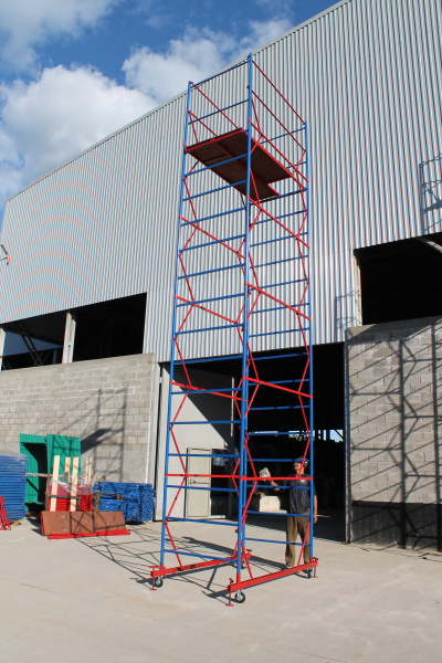 Вышка-тура ВСП стальная 1+5 высота до помоста 6,2 м площадка 1,2x2 м