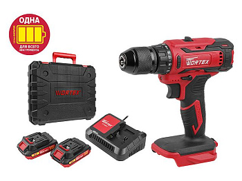 Аккум. дрель-шуруповерт WORTEX BD 1820-1 Li в чем. ALL1 