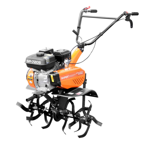 Культиватор SKIPER SP-720S (8 л.с., без ВОМ, передач 3+1, 2 года гарантии, без колёс)