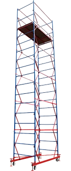 Вышка-тура ВСП стальная 1+5 высота до помоста 6,2 м площадка 1,0x2 м