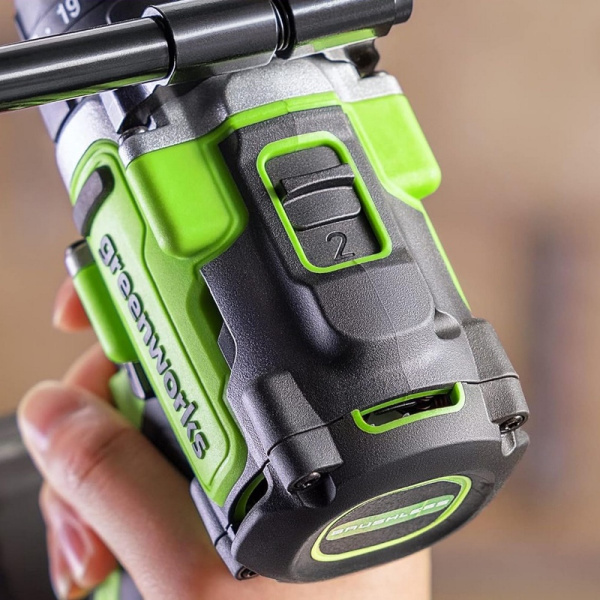 Дрель-шуруповерт аккумуляторная Greenworks GD24DD140 24В