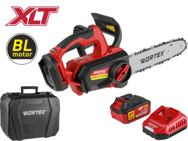 Аккум. пила цепная WORTEX CEC 2518-3 в чем. ALL1 XLT SET БЕСЩЕТ., 18 В, 25.4 см