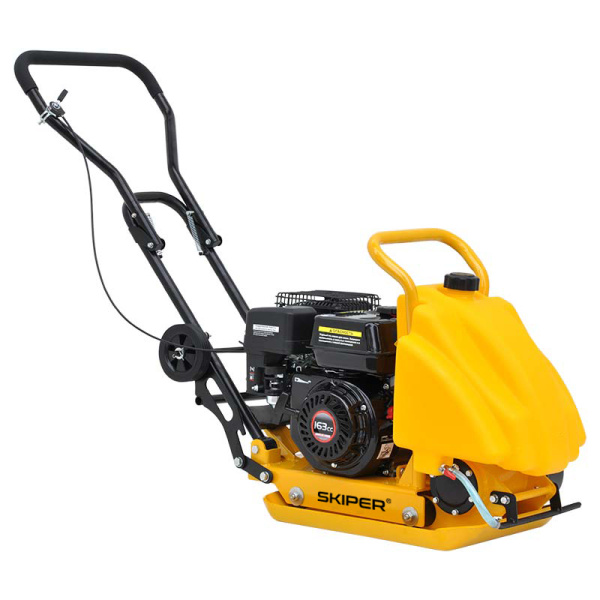 Виброплита SKIPER C60L-WMT (LC160F, 5.5лс, плит 53х37см, 11кН, 25м/мин, бак/вод, рез ковр, колёса)