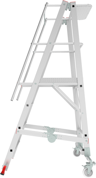 Индустриальная передвижная складная лестница-стремянка с платформой 4 ступени NV5540 Новая высота 5540104