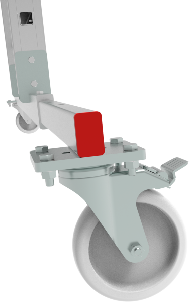 Передвижная складная лестница-стремянка с платформой 5 ступеней NV3541 Новая высота 3541105