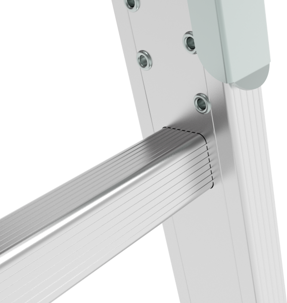 Лестница-трансформер профессиональная 4x3 ступеней 80 мм с помостом ширина 500 мм NV3334 Новая высота 3334403