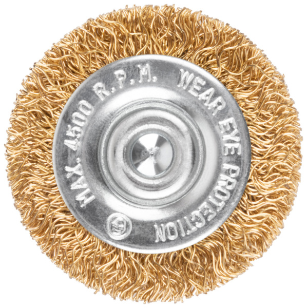 38 мм Щетка для дрели "Плоская» латунь" Cutop Profi 82-913