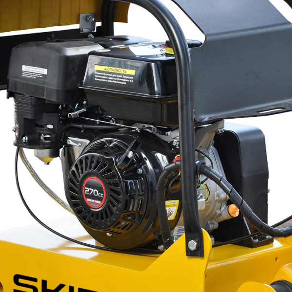 Виброплита SKIPER C160L-W (Loncin 9.0л.с., плита 65х42см., 30.5кН, 15м/мин, реверс, колеса)