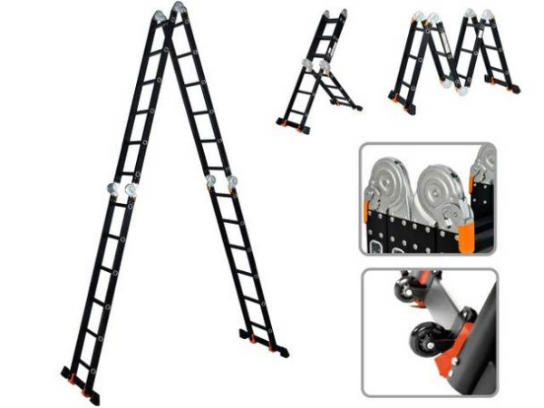 Лестница-трансформер 4х6 ступеней BLACK LINE STARTUL ST9930-06