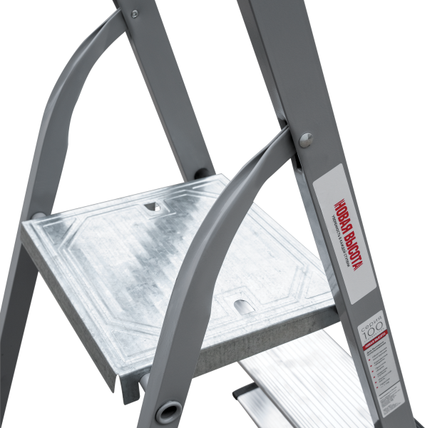 Стремянка алюминий-сталь 10 ступеней 130 мм NV1137 Новая высота 1137110