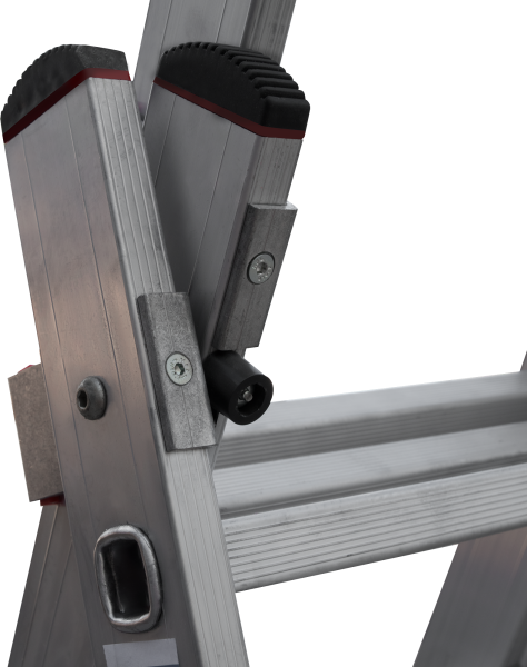 Лестница индустриальная алюминиевая трехсекционная 3x14 ступеней NV5230 Новая высота 5230314