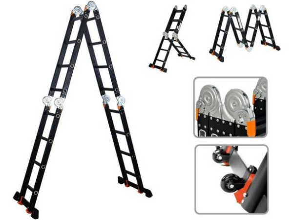 Лестница-трансформер 4х4 ступени BLACK LINE STARTUL ST9930-04