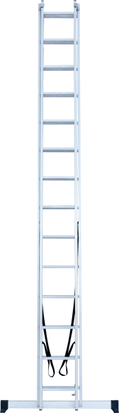 Лестница алюминиевая двухсекционная 2x14 ступеней NV1220 Новая высота 1220214