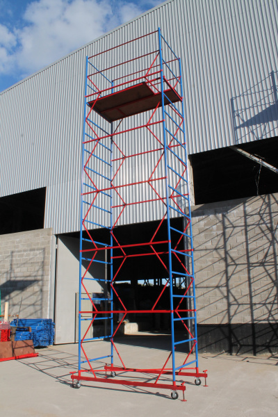 Вышка-тура ВСП стальная 1+5 высота до помоста 6,2 м площадка 1,2x2 м