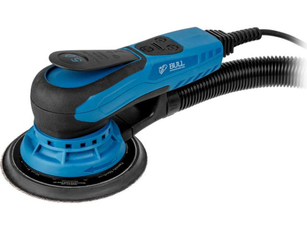 Эксцентриковая шлифмашина BULL OS 1550 E в кор. БЕСЩЕТ., 150 мм, 350 Вт, 4000-10000 об/мин 