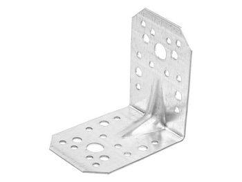 65х90х90 мм C 2,0 мм Уголок крепежный усиленный белый цинк (20 шт.)