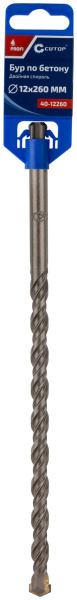 12x200/260 мм Бур по бетону SDS-plus Cutop Profi 40-12260