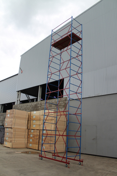 Вышка-тура ВС стальная 1+6 высота до помоста 9,85 м площадка 1,2x2 м