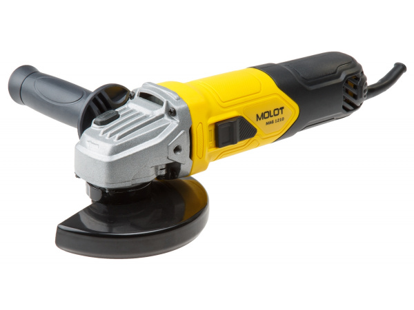 Одноручная углошлифмашина MOLOT MAG 1210 в кор. (1000 Вт, диск 125х22 мм)