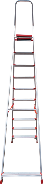 Стремянка профессиональная алюминиевая 10 ступеней 130 мм NV3117 Новая высота 3117110