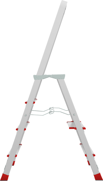Стремянка профессиональная алюминиевая 4 ступени с большой площадкой NV3130 Новая высота 3130104