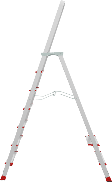Стремянка профессиональная алюминиевая 7 ступеней с большой площадкой NV3130 Новая высота 3130107