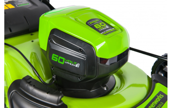 Газонокосилка аккумуляторная самоходная GD60LM46SP 46см 60В (в комплекте АКБ 4А/ч + ЗУ) Greenworks
